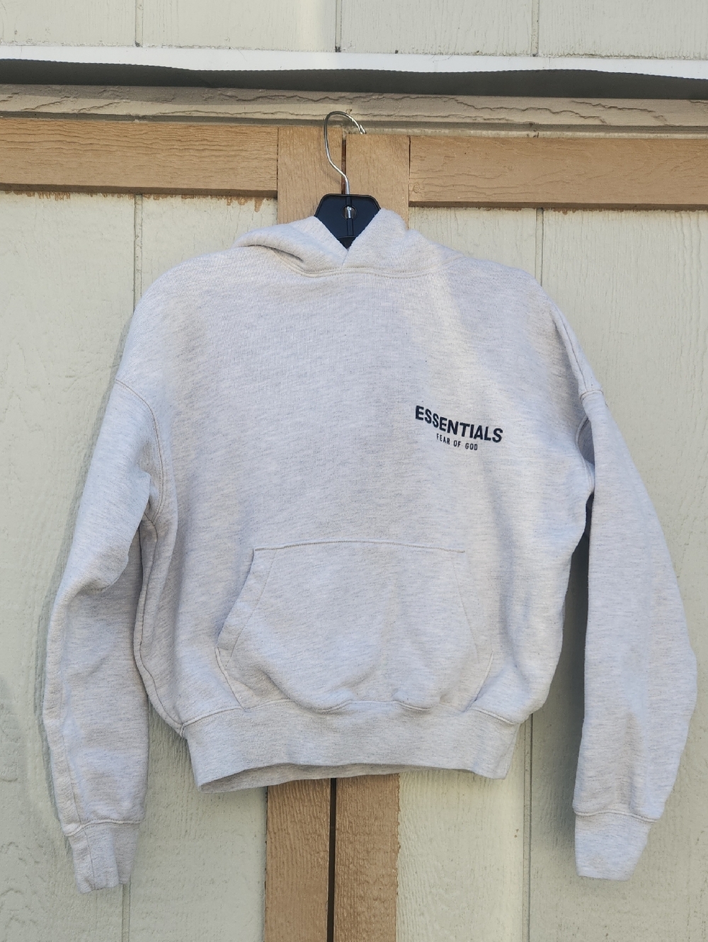 Fear of God Essentials Light Gray Hoodie Sweatshirt